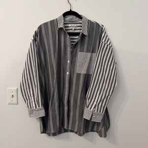 Madewell Signature Poplin Oversized Shirt